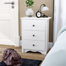 White nightstand 30 inches tall top